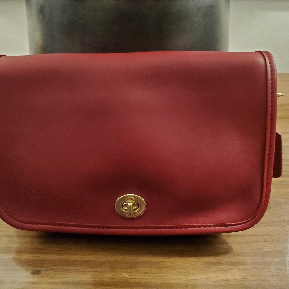 Vintage Coach Red Penny Pocket
